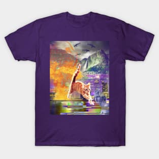 vaporwave cat T-Shirt